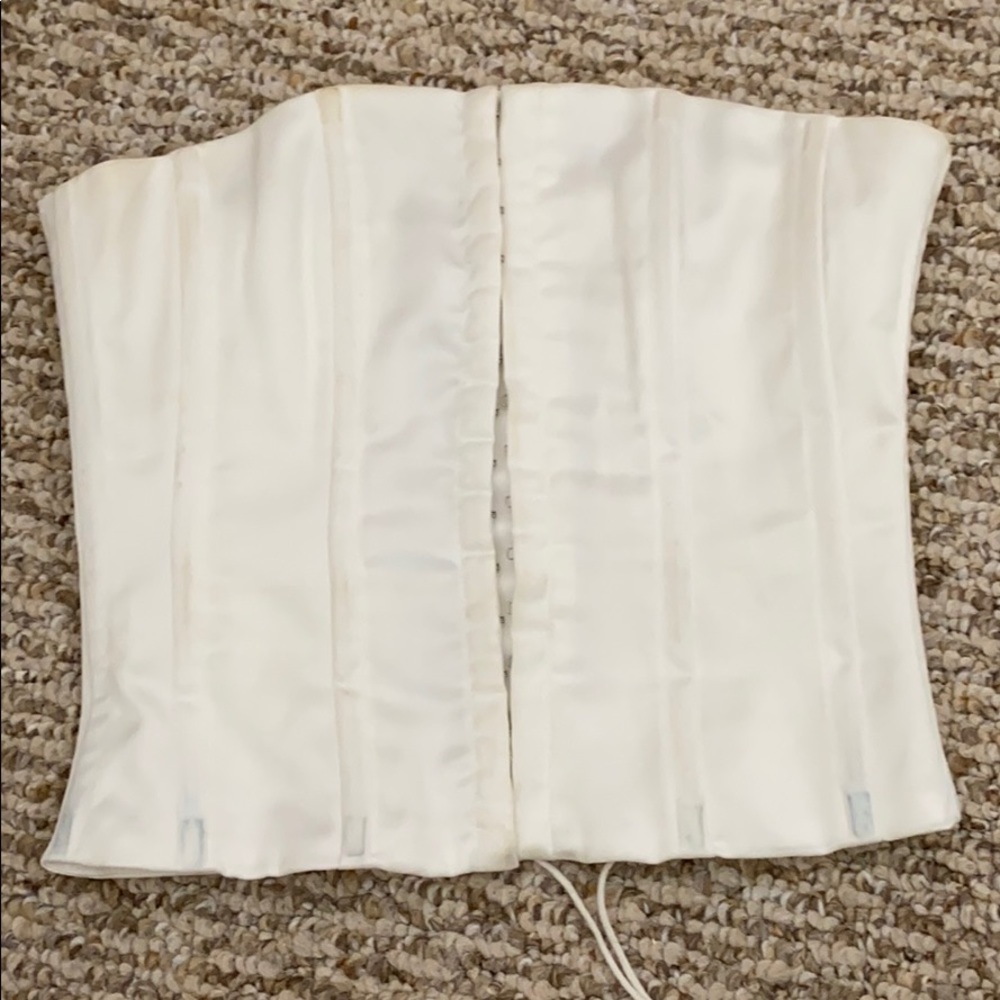 Danielle Guizio Satin Corset Top XS